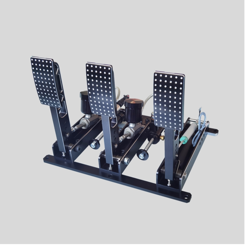 Simulator Pedal box 3 Pedals sensors clutch, brake & throttle floor mount